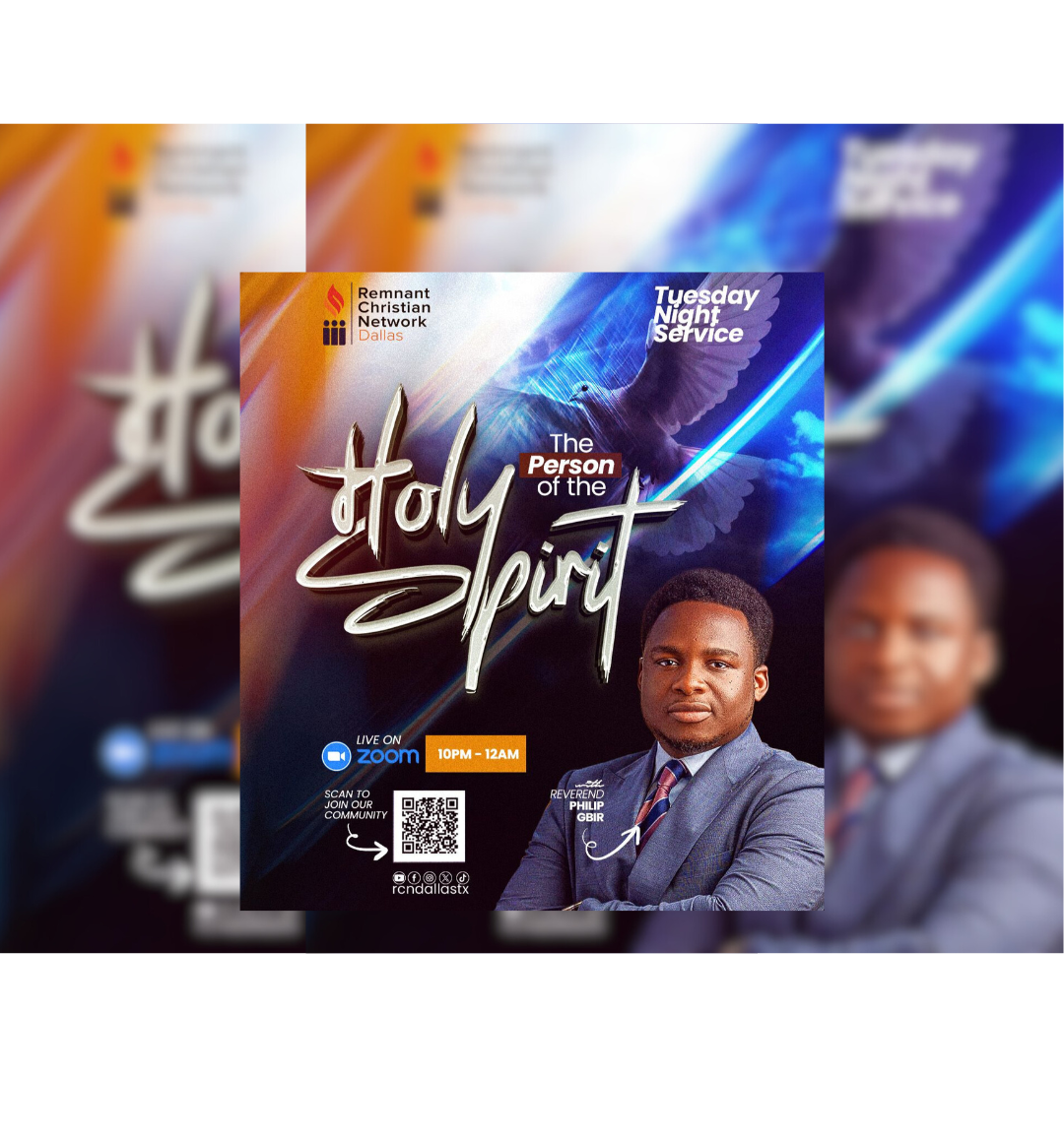 Congregation participating in a prayer service